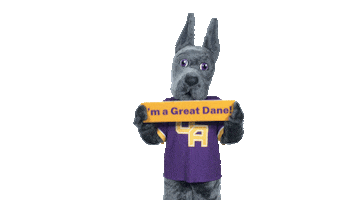 Great Dane Damien Sticker by UAlbany