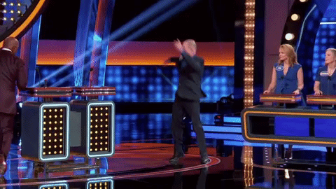 celebrity family feud spin GIF by ABC Network