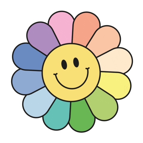 Flower Smile Sticker by Sammy HEY!