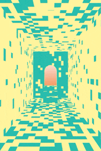 pixel moving GIF