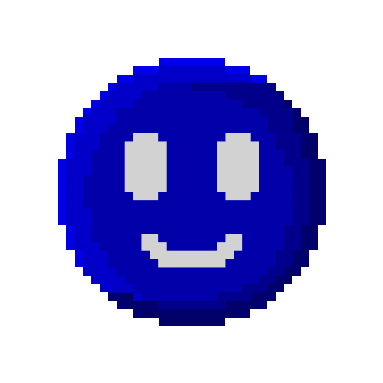 Inverting Dark Blue Sticker by R74n