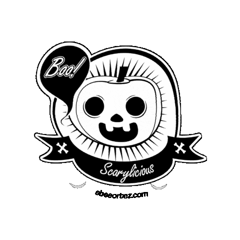 Scared Halloween Sticker