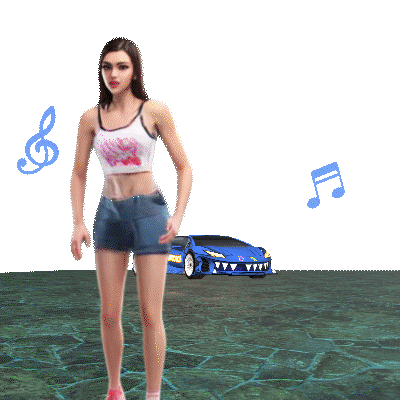 Car Awards Alone Together Metaverse Dance Heart Steam Shio Queens Hashtag Games Sticker by Robodrone