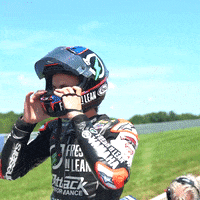 Take Off Hair Flip GIF by MotoAmerica
