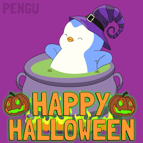 Trick Or Treat Halloween GIF by Pudgy Penguins