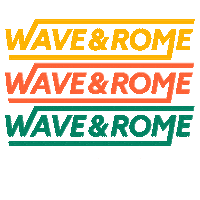 Wave And Rome Sticker by Showdown Management