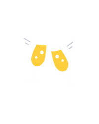 Bottoms Up Drinking Sticker by Marcel Katz / The Art Plug