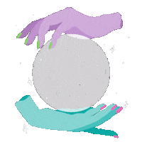 ludvago stars ball hands crystal Sticker