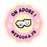 Cat Dog Sticker by Meyooka