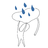 Rain Teardrops Sticker