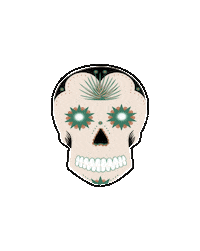 Day Of The Dead Halloween Sticker by El Tequileño