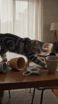 Angry Bad Cat GIF by Pincel