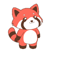 Red Panda Applause Sticker