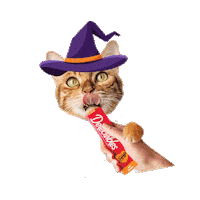 Halloween Squeeze Up Sticker by Delectables Cat Treats