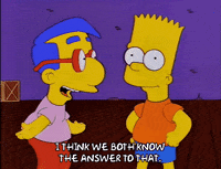 happy bart simpson GIF