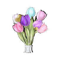 Artivikk flowers tulips artivikk Sticker