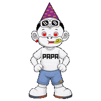 Papa Pa Sticker by Zhot