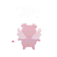 Flying Pig Dancing Sticker by PositivelyPigasus