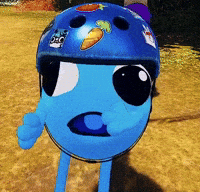 Happy Blue Fish GIF
