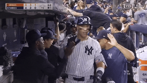 Celebrate New York Yankees GIF by MLB