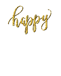 Happy New Year Calligraphy Sticker