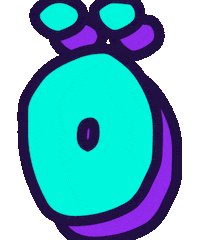 German Typography Sticker