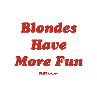 Fun Blondes Sticker by PLNY LALA