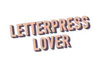 letterink lover letterpress letterink letterpresslover Sticker