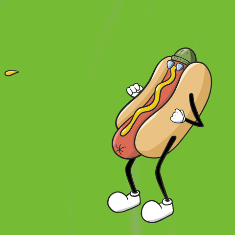 Dog Hotdog GIF by jbianart