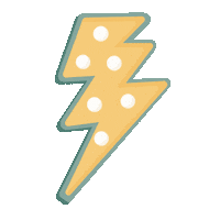 abbymlarson neon bolt lightening lightening bolt Sticker