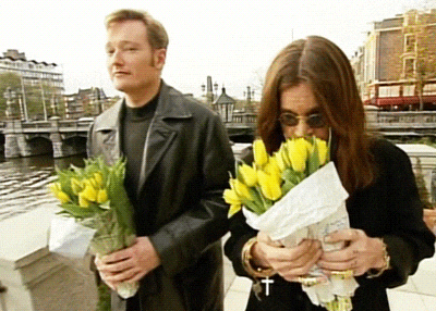 Ozzy Osbourne Flowers GIF by Team Coco