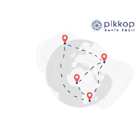 Pikkop delivery cloud local shipping Sticker
