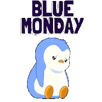 Sad Blue Monday Sticker by Pudgy Penguins