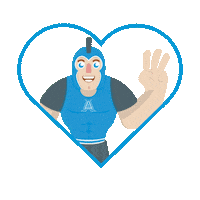 ciamericano school valentines warriors west Sticker