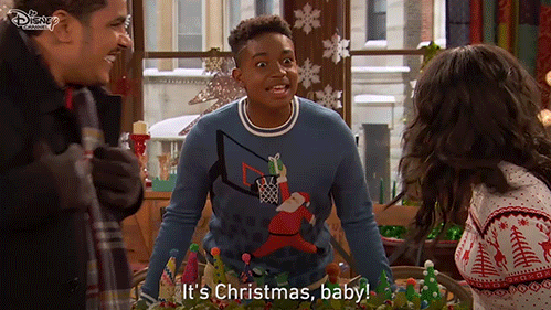 Excited Merry Christmas GIF by Disney Channel