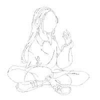 Illustration Woman Sticker