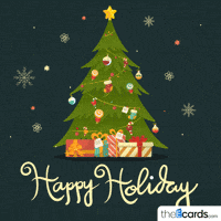 theecards happy christmas holiday star GIF