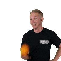 orange throw Sticker by Zomerkamp Zwijndrecht