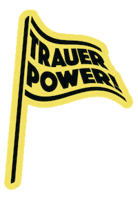unmut-wear power flag sadness flagge Sticker