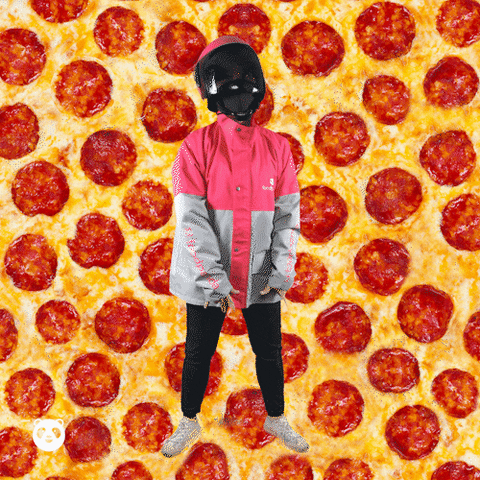 foodpanda_APAC happy food pink pizza GIF