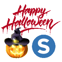 Halloween Pumpkin Sticker by Synesthesia