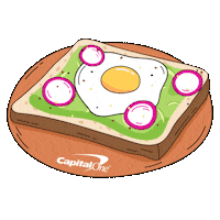 hungry avocado toast Sticker by Capital One