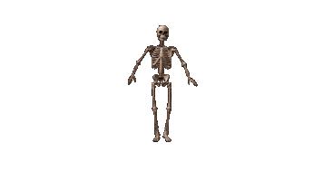 Skeleton Dance Dancing Sticker by TeamKrikey