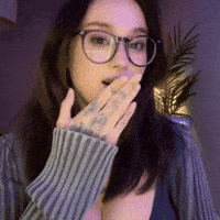 Beautiful Girl Eye Roll GIF