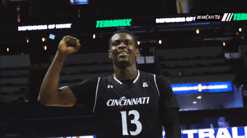 excited cincinnati bearcats GIF by University of Cincinnati Athletics