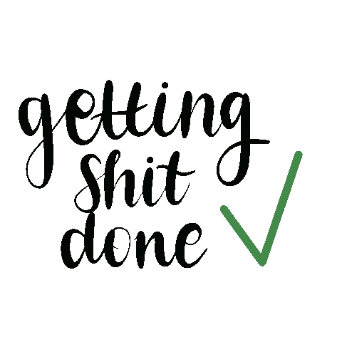 emcorrell shit done mark check mark Sticker