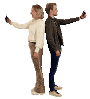 Vidate girl boy waving dating Sticker