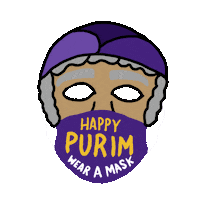 Queen Esther Mask Sticker by INTO ACTION