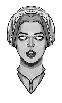 Black And White Art Sticker