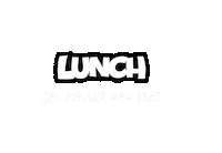Strandforlag lunch bodil lunchstriper jegleggermegflat Sticker